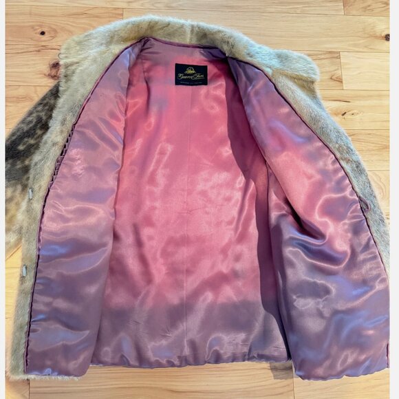 Genuine Sealskin Winter Coat and Mits Chevron Fur Seal Vintage Unisex Canada - Picture 7 of 16